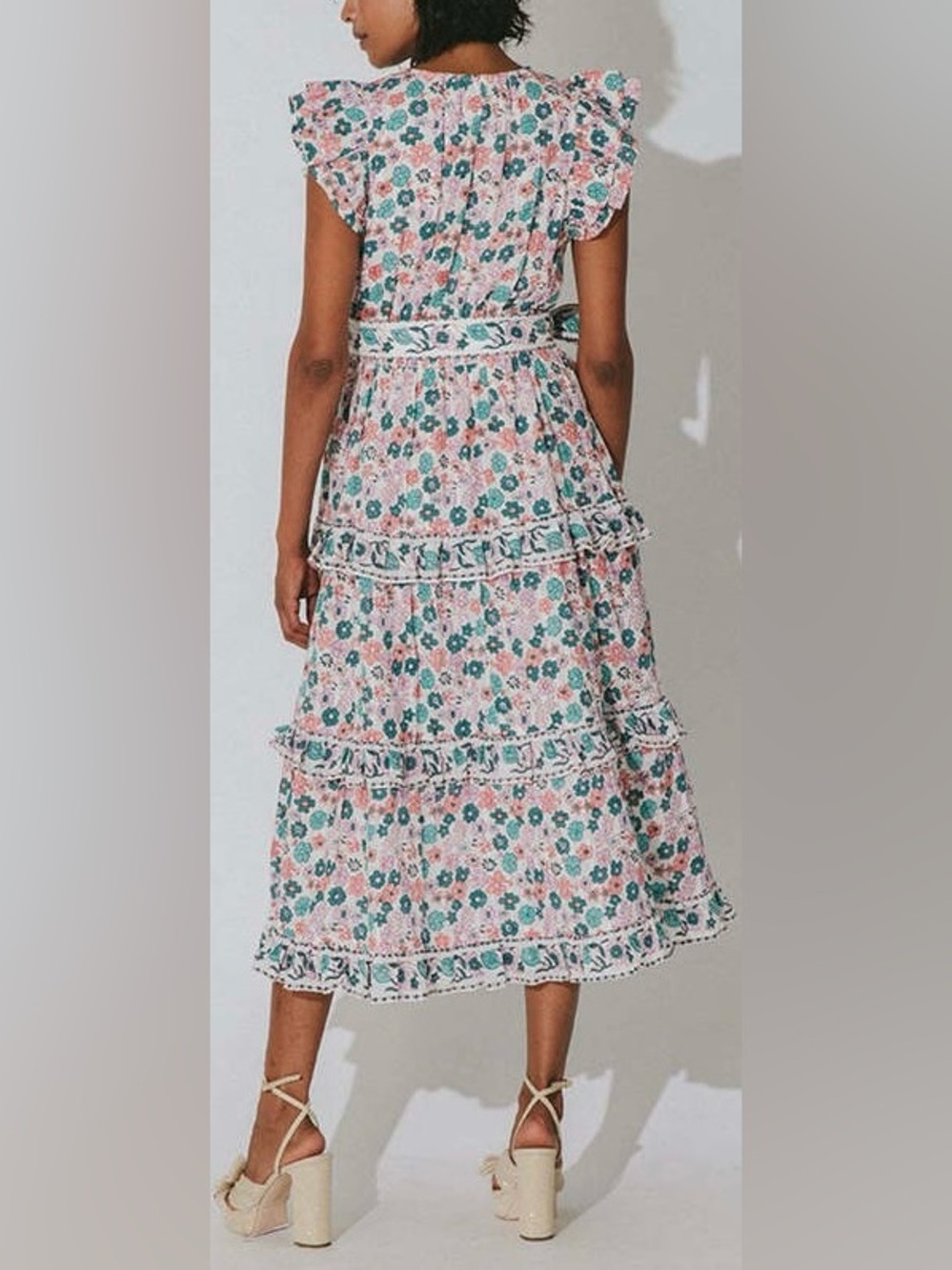 CLEOBELLA Kareena Midi Wildflower Floral Dress | L - Picture 2 of 6